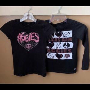 Girls TX Aggie Shirt Bundle Size 6/7